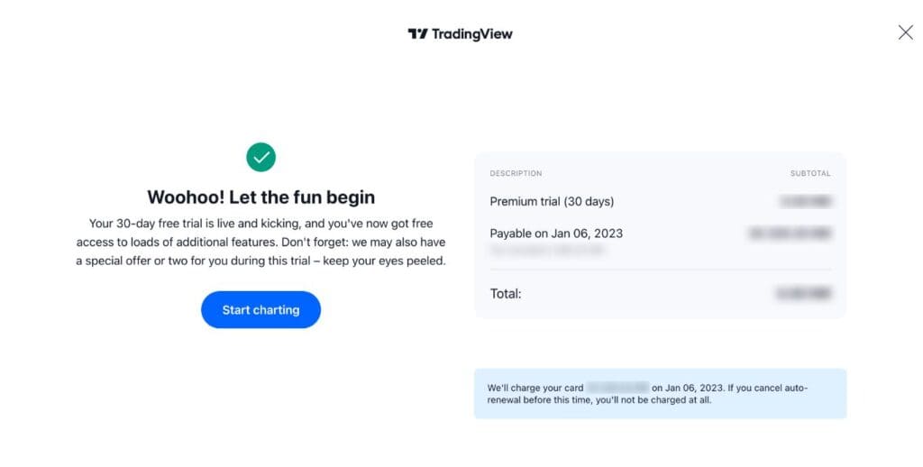 TradingView Free Trial Signup 8