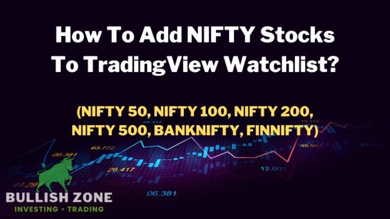 How To Add NIFTY Stocks To TradingView Watchlist