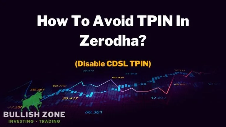 How To Avoid TPIN In Zerodha