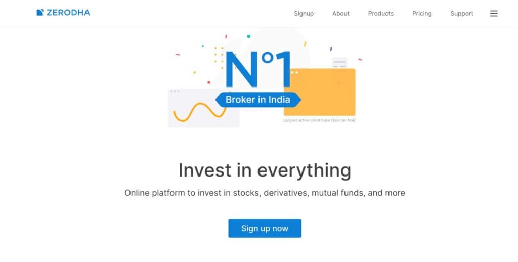 Zerodha Account Sign Up Page