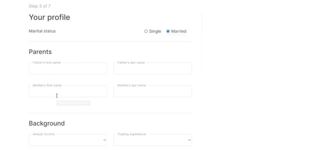 Zerodha Account Sign Up- Profile Details