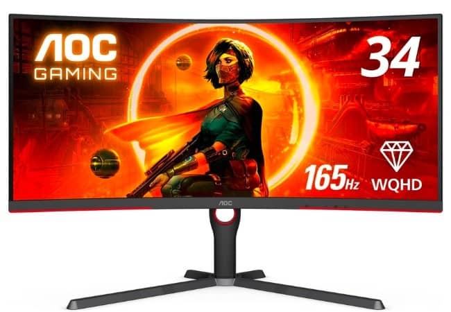 AOC Ultrawide Frameless Curved Monitor